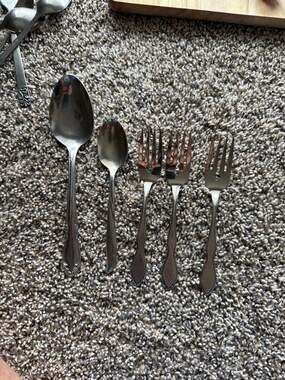 Vintage Oneida Custom Stainless Steel Flatware Set 5 Pieces